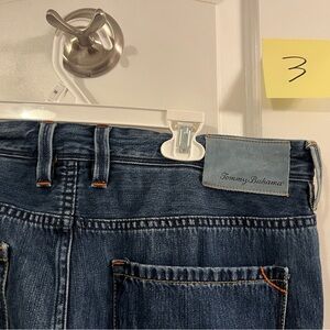 Tommy Bahama Blue Jeans with Orange Accents 34X30